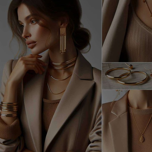 Comment les accessoires en or peuvent-ils enrichir une tenue sans la surcharger ?